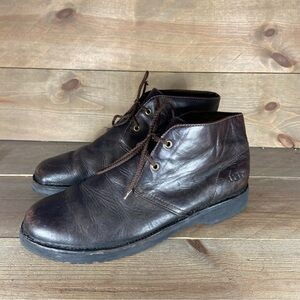Ugg leighton Mens size 9.5 shoes brown leather comfort chukka boots